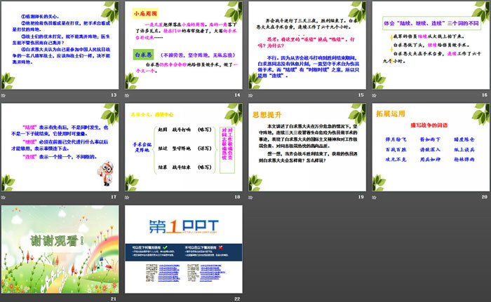 《手術(shù)臺(tái)就是陣地》PPT