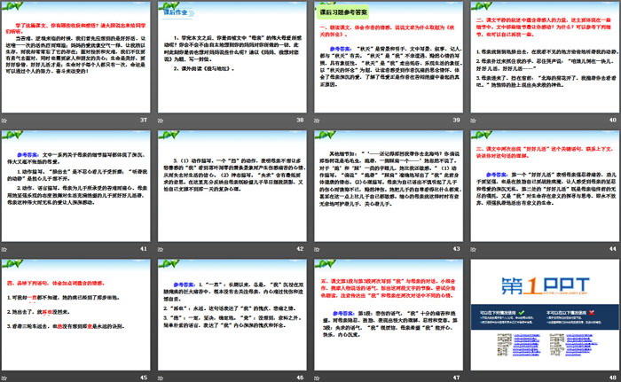 《秋天的懷念》PPT