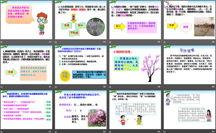 《一棵小桃樹》PPT