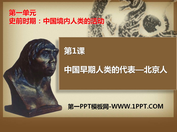 《中国早期人类的代表—北京人》PPT