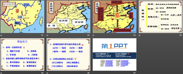 《秦統(tǒng)一中國》PPT教學(xué)課件