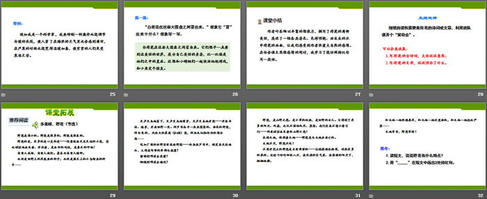 《荷花》PPT(第二課時)