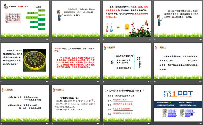 《花钟》PPT
