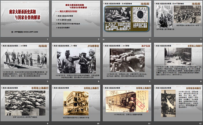 《南京大屠杀历史真相与国家公祭的解读》PPT