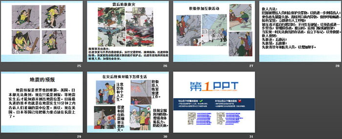 《防地震安全教育》PPT