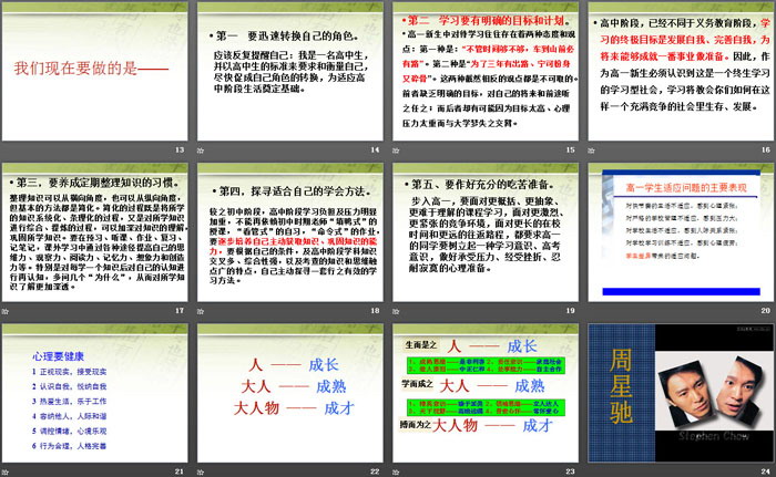 《如何盡快融入高中生活》PPT