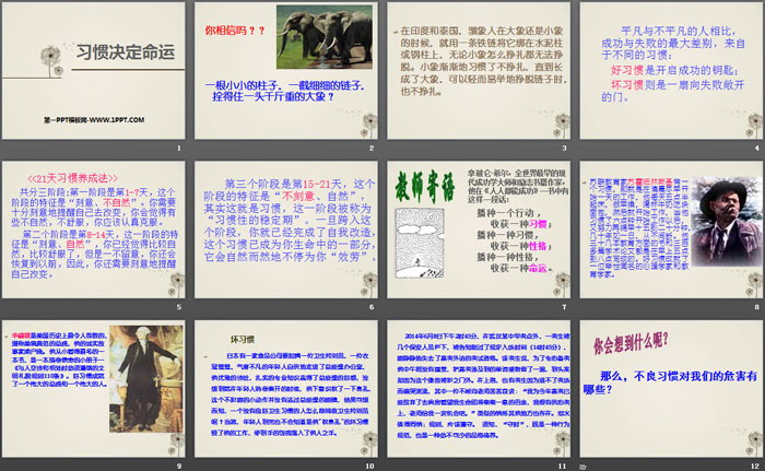 《習(xí)慣決定命運(yùn)》PPT