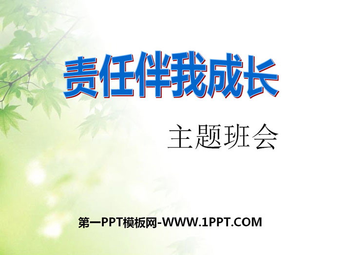 《責任伴我成長》PPT