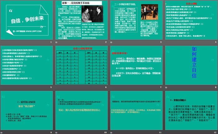 《自信，爭創(chuàng)未來》PPT