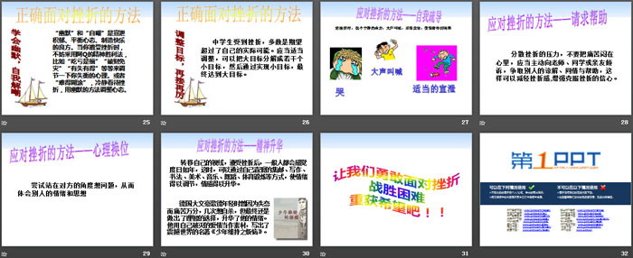 《勇敢直面挫折》PPT