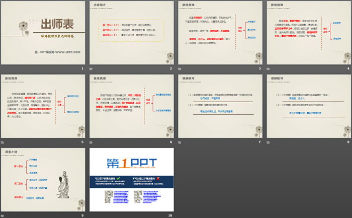 《出師表》PPT免費(fèi)下載
