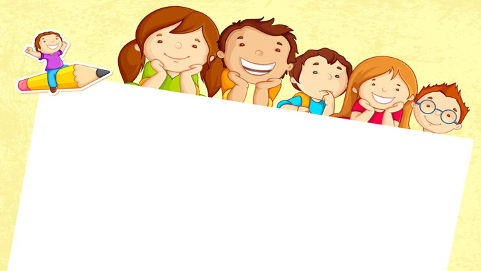 三张可爱卡通儿童PPT背景图片