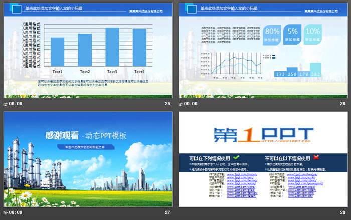 化工廠背景工業(yè)PPT模板