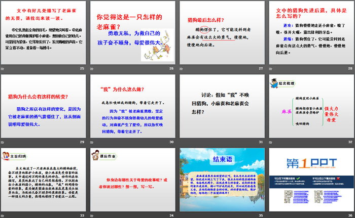 《麻雀》PPT