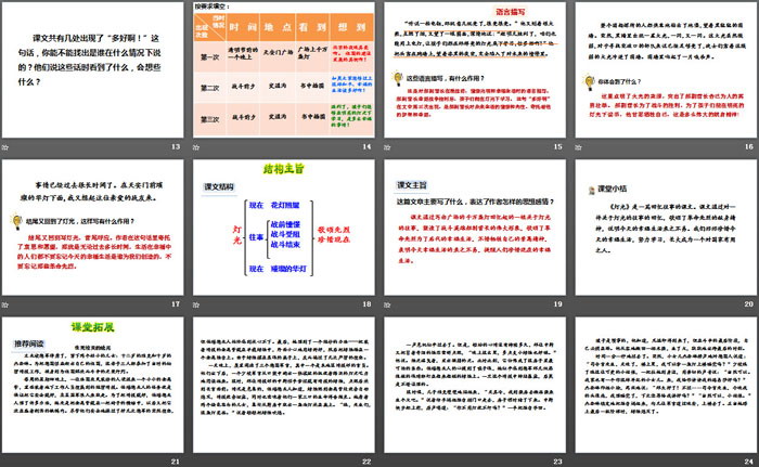 《燈光》PPT教學(xué)課件