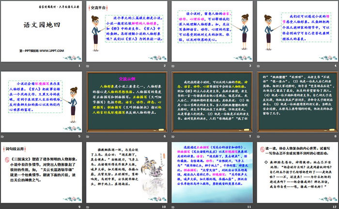 《語文園地四》PPT下載(六年級上冊)