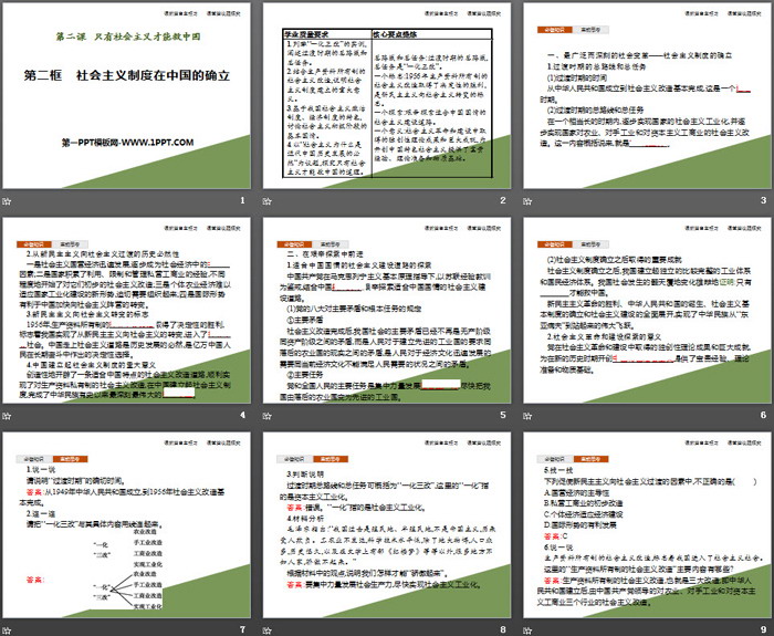 《社會(huì)主義制度在中國的確立》只有社會(huì)主義才能救中國PPT教學(xué)課件