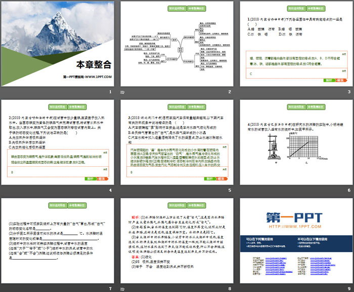 《本章整合》物態(tài)變化PPT