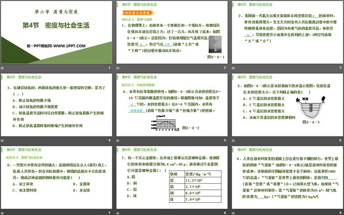 《密度與社會生活》質(zhì)量與密度PPT課件下載