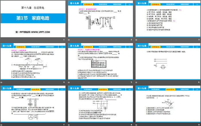 《家庭電路》生活用電PPT