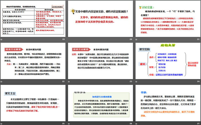 《琥珀》PPT(第二課時(shí))