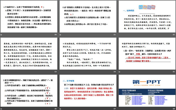 《湯姆·索亞歷險記》PPT教學課件