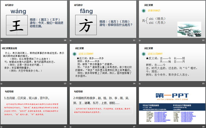 識(shí)字《姓氏歌》PPT下載