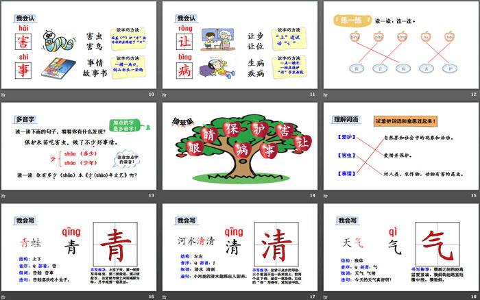 識(shí)字《小青蛙》PPT(第一課時(shí))