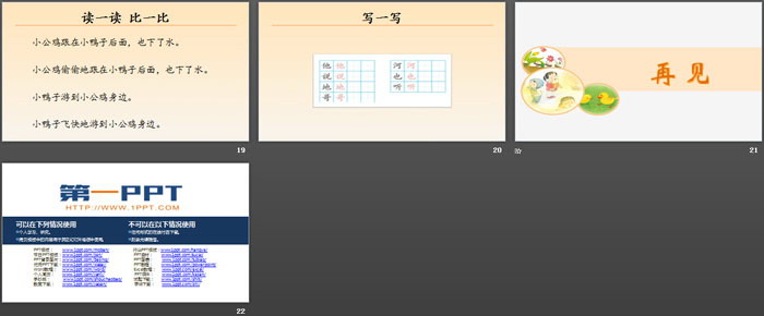 《小公雞和小鴨子》PPT教學(xué)課件