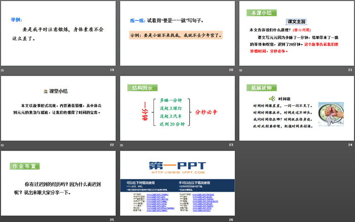 《一分鐘》PPT(第二課時(shí))