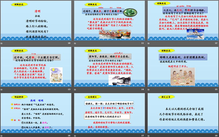 《傳統(tǒng)節(jié)日》PPT教學(xué)課件