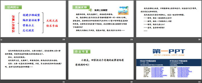 《沙灘上的童話》PPT(第二課時)