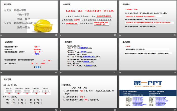 《畫(huà)楊桃》PPT下載