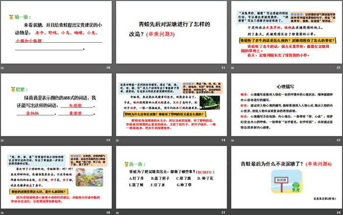 《青蛙賣泥塘》PPT(第二課時(shí))