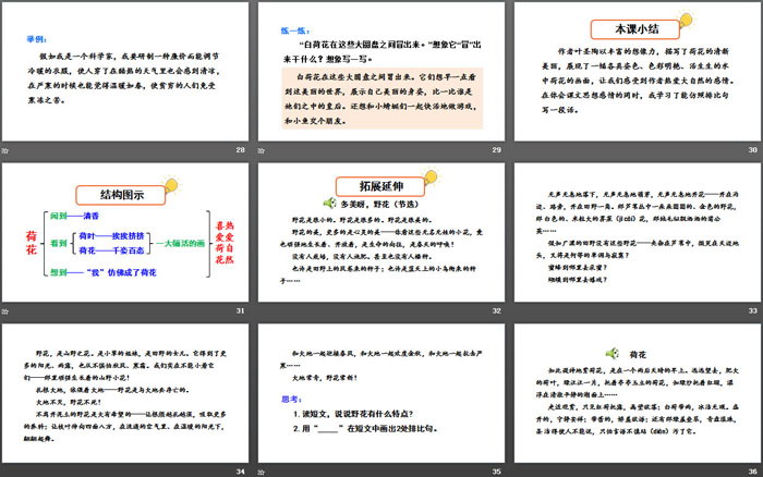 《荷花》PPT下載(第二課時(shí))