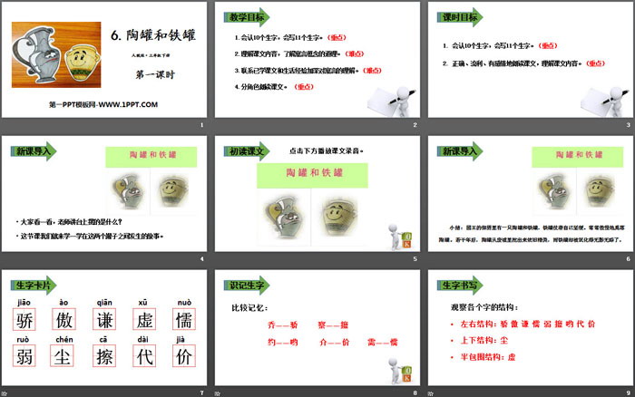 《陶罐和鐵罐》PPT課件下載