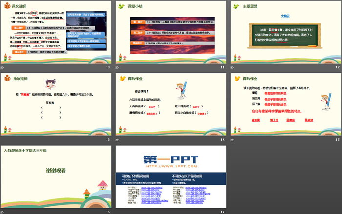 《火燒云》PPT教學(xué)課件