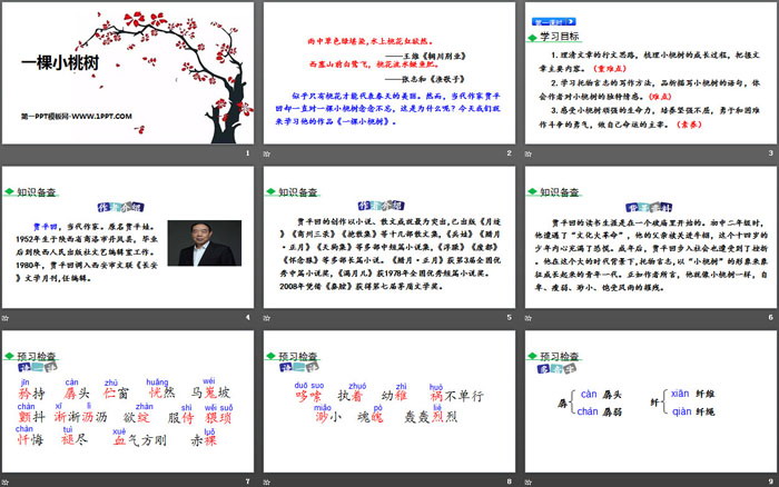 《一棵小桃樹》PPT教學(xué)課件