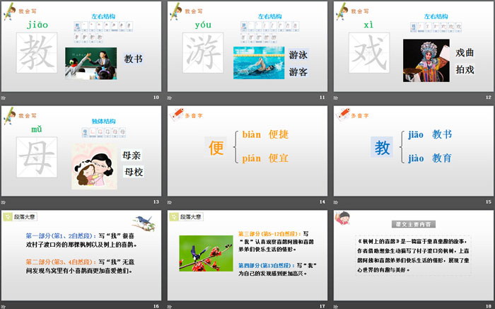 《楓樹上的喜鵲》PPT教學(xué)課件