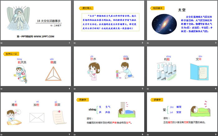 《太空生活趣事多》PPT下載