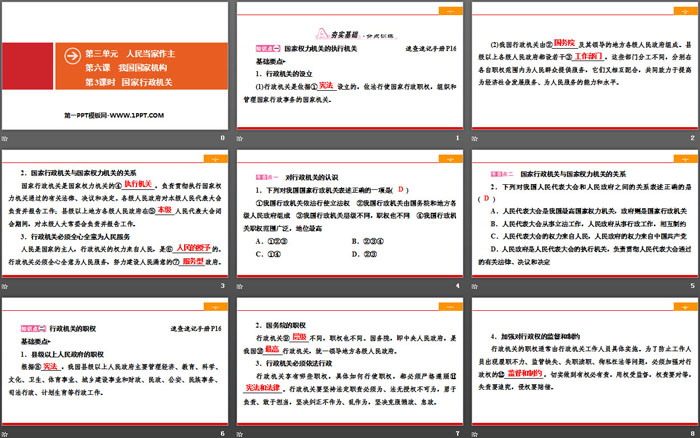 《我國國家機(jī)構(gòu)》人民當(dāng)家作主PPT(第3課時(shí)國家行政機(jī)關(guān))