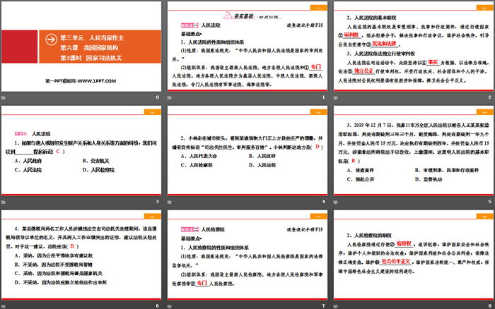 《我國(guó)國(guó)家機(jī)構(gòu)》人民當(dāng)家作主PPT(第5課時(shí)國(guó)家司法機(jī)關(guān))