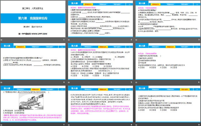 《我國國家機構》人民當家作主PPT課件(第3課時國家行政機關)