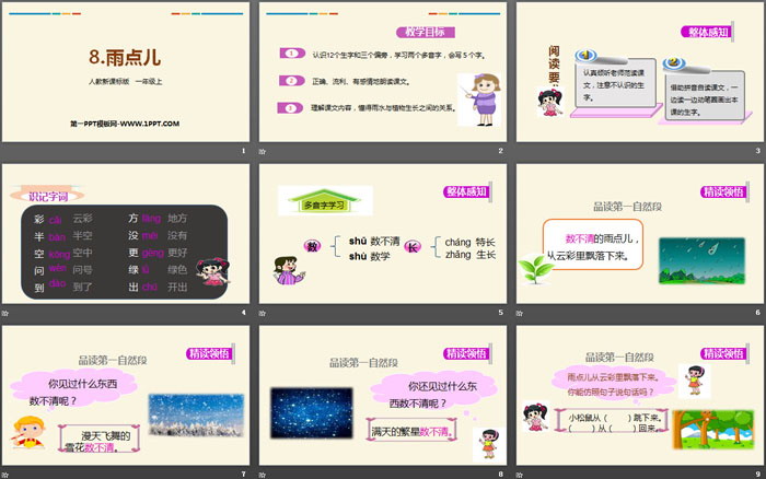《雨點(diǎn)兒》PPT優(yōu)秀課件下載