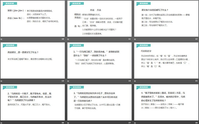 《烏鴉喝水》PPT優(yōu)質課件下載