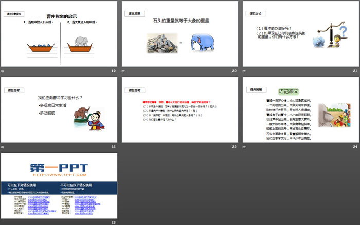 《曹沖稱象》PPT優(yōu)質課件