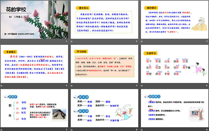 《花的學校》PPT優(yōu)秀課件