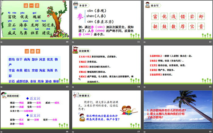 《富饒的西沙群島》PPT免費(fèi)課件