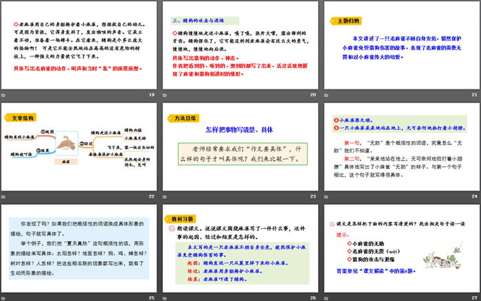 《麻雀》PPT教學(xué)課件