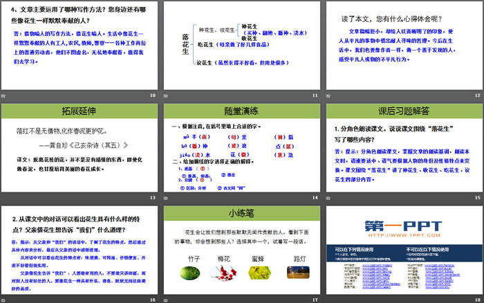 《落花生》PPT免費(fèi)下載